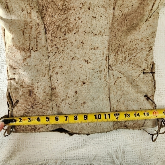 Vintage Jo-O-Kay 1970s Weastern Leather Jacket Size 8 - Picture 13 of 16